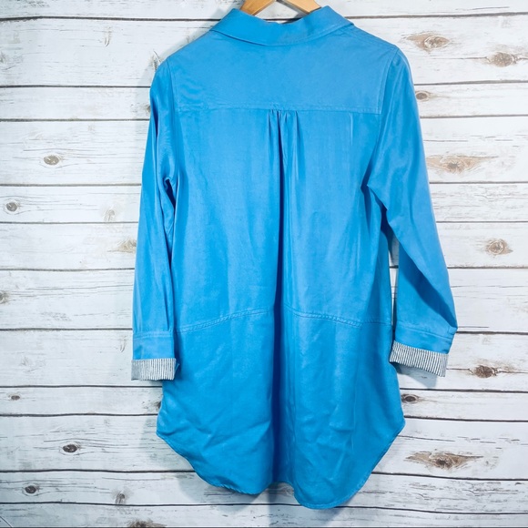 Soft Surroundings | Chambray button up tunic - Picture 7 of 10